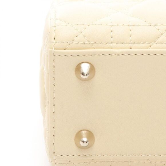 Dior Lady Dior Small Cannage Leather Handbag Yellow - Picture 6 of 6